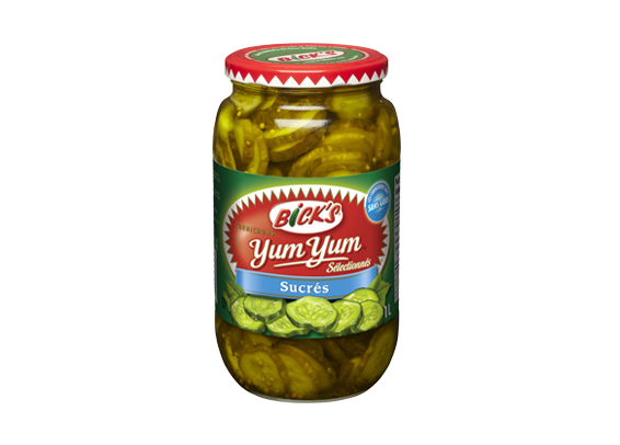 Cornichons<strong> Yum Yum®</strong> Sucrés <strong>Bick’s<sup>®</sup></strong>
