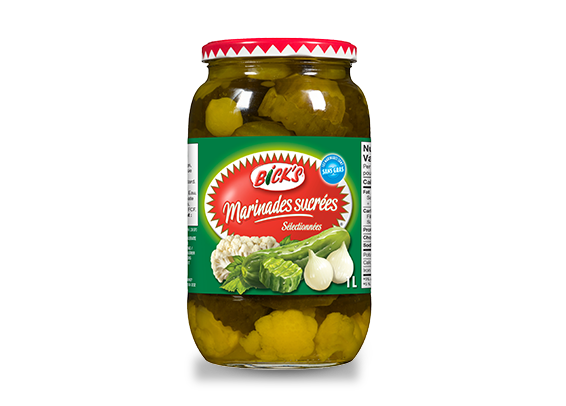 Marinades sucrées <strong>Bick’s<sup>®</sup></strong>