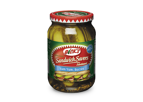Cornichons<strong> Sandwich Savers<sup>®</sup> Yum Yum<sup>®</sup></strong> Sucrés <strong>Bick’s<sup>®</sup></strong>