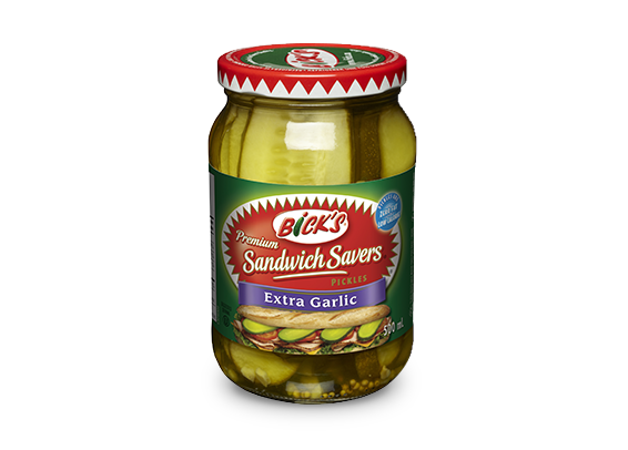 Product Image of <strong>Bick’s<sup>®</sup> Sandwich Savers<sup>®</sup></strong> Extra Garlic Pickles