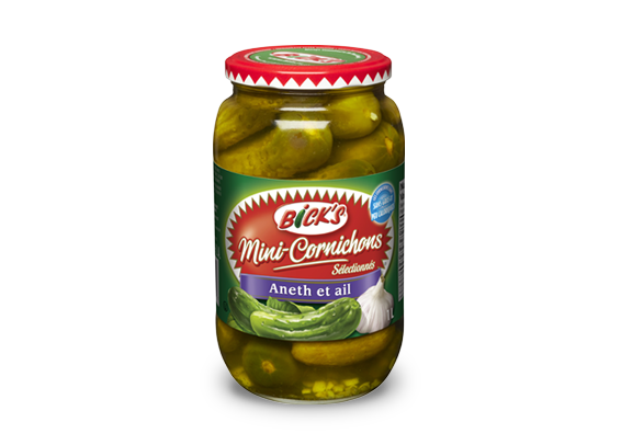 Mini-Cornichons &agrave; l'aneth et ail <strong>Bick&rsquo;s<sup>&reg;</sup></strong>