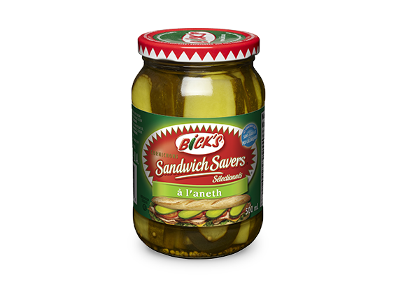 Cornichons <strong>Sandwich Savers<sup>&reg;</sup></strong> &agrave; l'aneth <strong>Bick&rsquo;s<sup>&reg;</sup></strong>