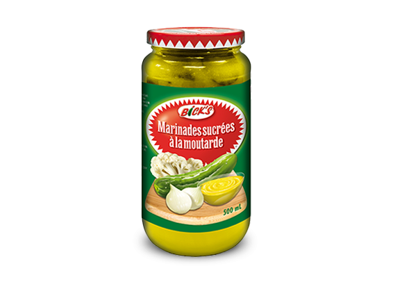 Marinades sucr&eacute;es &agrave; la moutarde <strong>Bick&rsquo;s&reg;</strong>