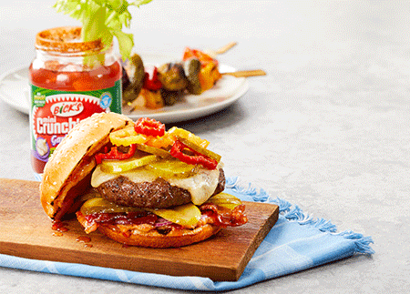 Bick’s<sup>®</sup> Sweet Heat Bacon Burger
