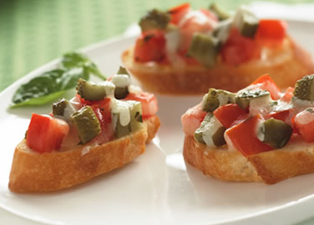 Bruschetta aux cornichons