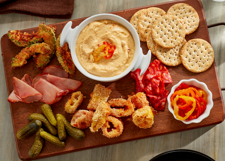 Recipe Image of Cheesy Hot Pepper Ring Platter