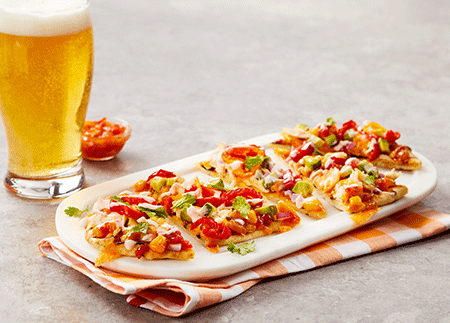 Recipe Image of Kickin’ Chicken Hot Pepper Flatbread