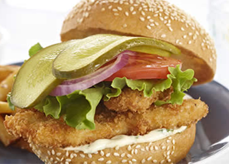 Crispy Chicken Schnitzel Sandwiches with Kicked up Dressing