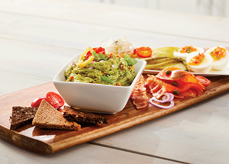 Hot Pepper Avocado Toast Platter