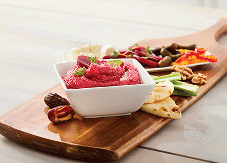 Recipe Image of Beet and Tahini Dip – Vegan